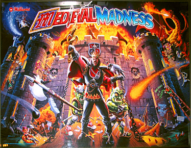 Midieval Madness Backglass